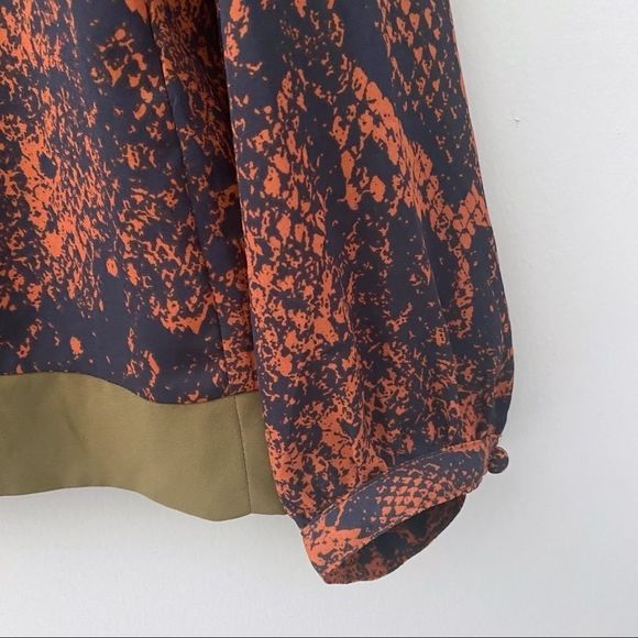 Cabi faux wrap popover top in snake print - Picture 6 of 8